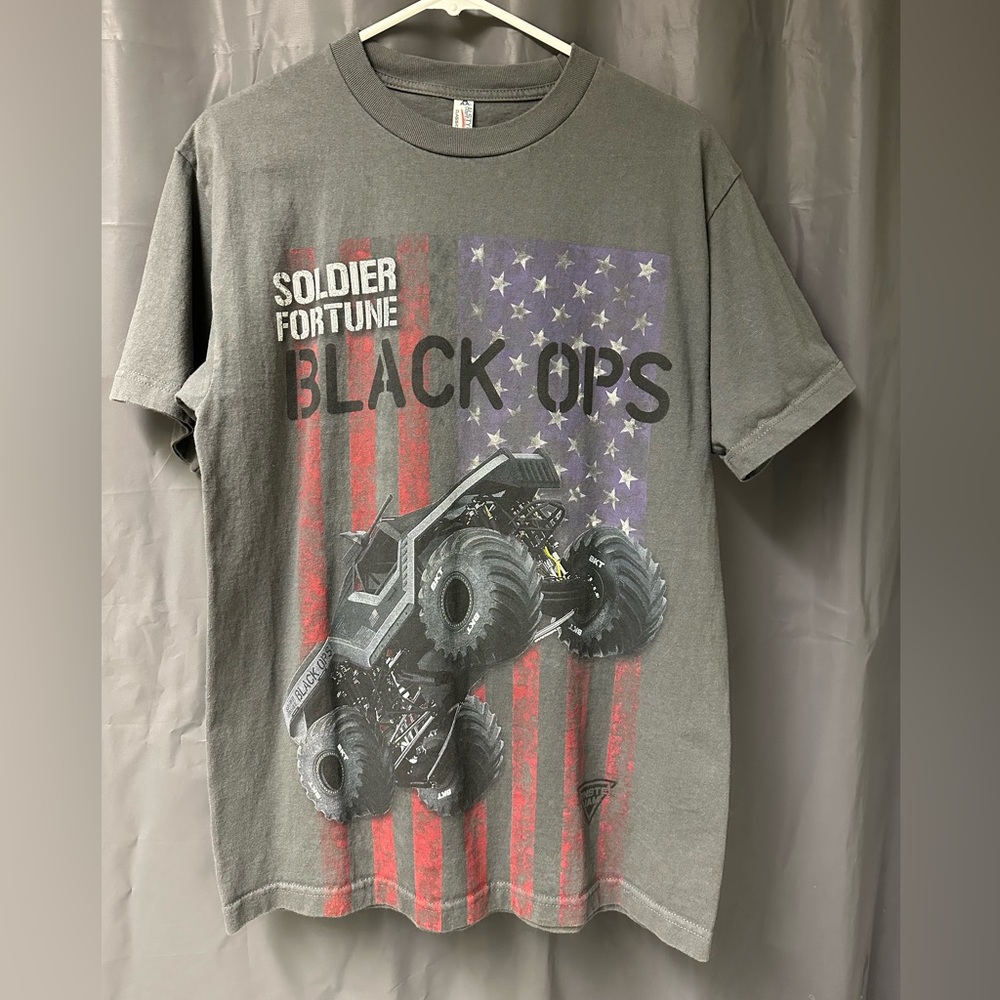 NWOT Soldier Fortune Monster Jam Men’s Dark Grey Tshirt